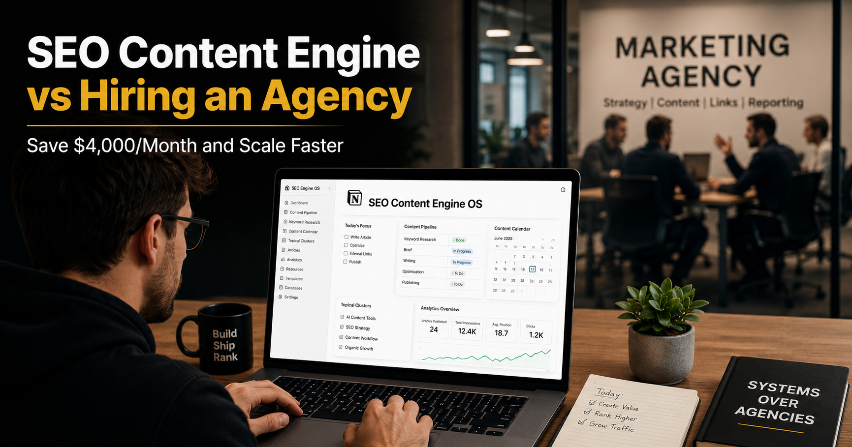 Comparison Matrix: Manual Writing vs Marketing Agency vs Content Engine